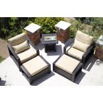 Monastir Alu rattan napozóágy szett lábtartóval Monastir Alu rattan napozóágy szett lábtartóval