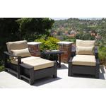 Monastir Alu rattan napozóágy szett lábtartóval Monastir Alu rattan napozóágy szett lábtartóval
