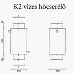 Benkel K2 vizes hőcserélő rajz Benkel K2 vizes hőcserélő rajz