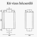 Benkel K6 vizes hőcserélő rajz Benkel K6 vizes hőcserélő rajz