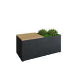 OFYR Herb Garden Bench Black (kerti pad, fűszernövény termelésére)